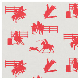 Tela Rodeo Eventos Cowboy Western Cowgirl Horse Fabric