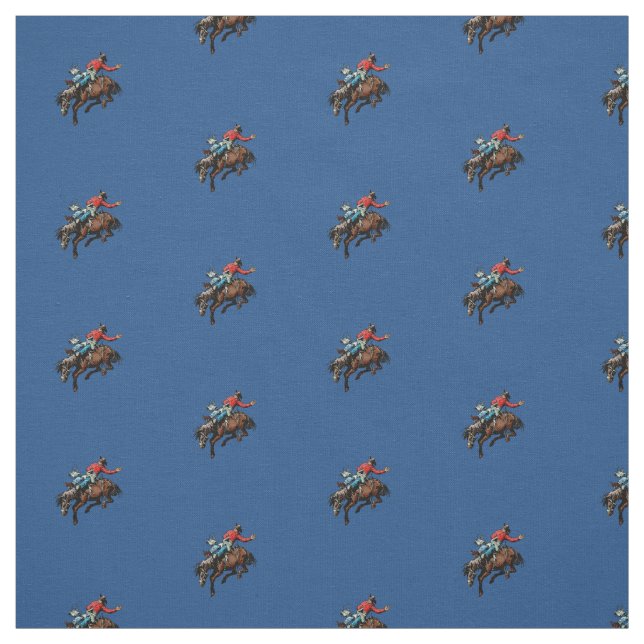 Tela Rodeo occidental de Cowboy Bareback Bronc (Retal)