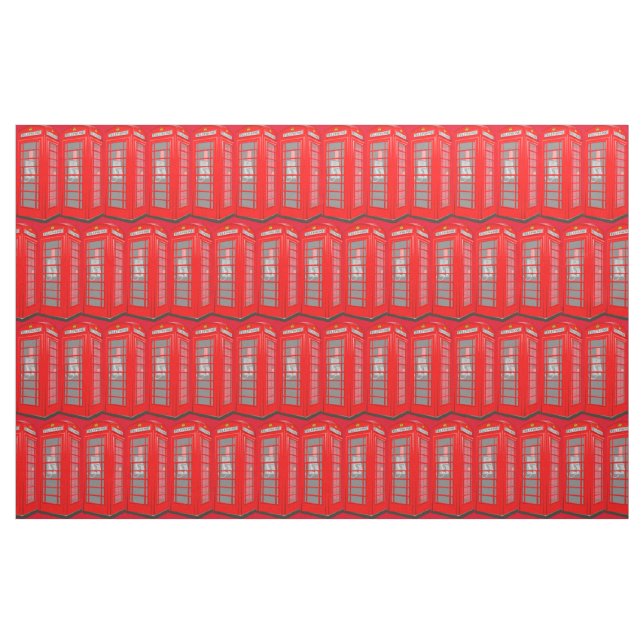 Tela roja británica de la cabina de teléfono de ("Cuarto gordo" (fat quarter))
