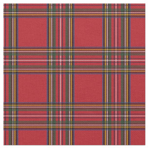 Tela roja de la tela escocesa del navidad