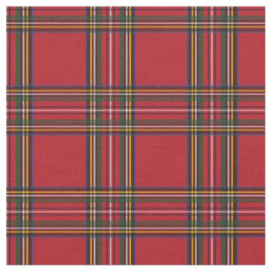 Tela roja de la tela escocesa del navidad