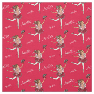 Tela roja del personalizado del chica del pelo