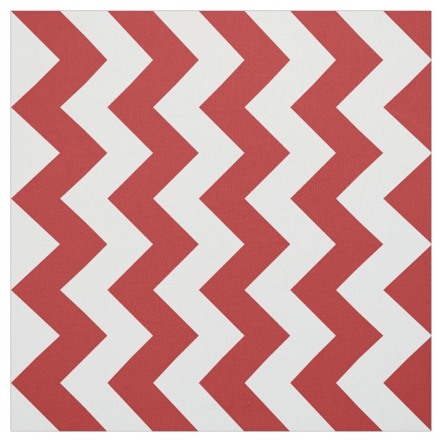 Tela roja y blanca vertical del modelo de zigzag (Retal)