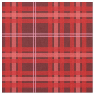 Tela roja y rosada de la tela escocesa