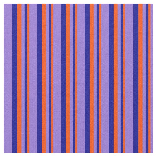 Tela Rojo, azul oscuro y rayas moradas (De cerca)