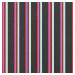 Tela Rojo, Azul pizarra media, Rojo oscuro, Turquesa, N