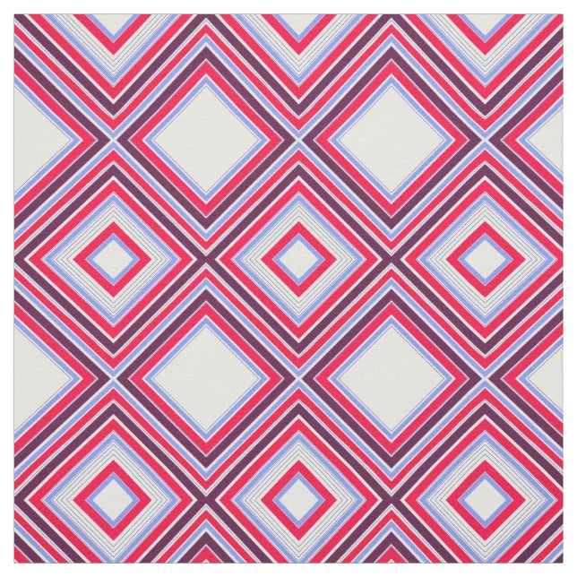 Tela Rojo Azul y Ciruela (Retal)