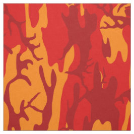 Tela Rojo Camo de la lava