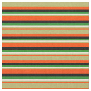 Tela Rojo, caqui oscuro, bizcocho, verde forestal y neg