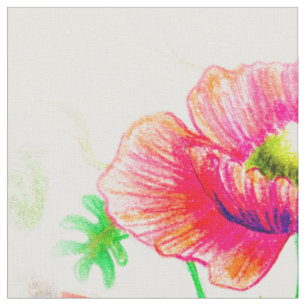 Tela Rojo, floral de pasión