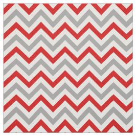 Tela Rojo, Gris Dk, Gris Blanco LG Chevron ZigZag Sz6