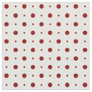 Tela rojo oscuro y puntos blancos