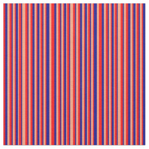 Tela Rojo, Salmón claro y franjas azules oscuras