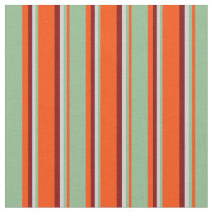 Tela Rojo, Verde Mar Oscuro, Gris claro y color marrón