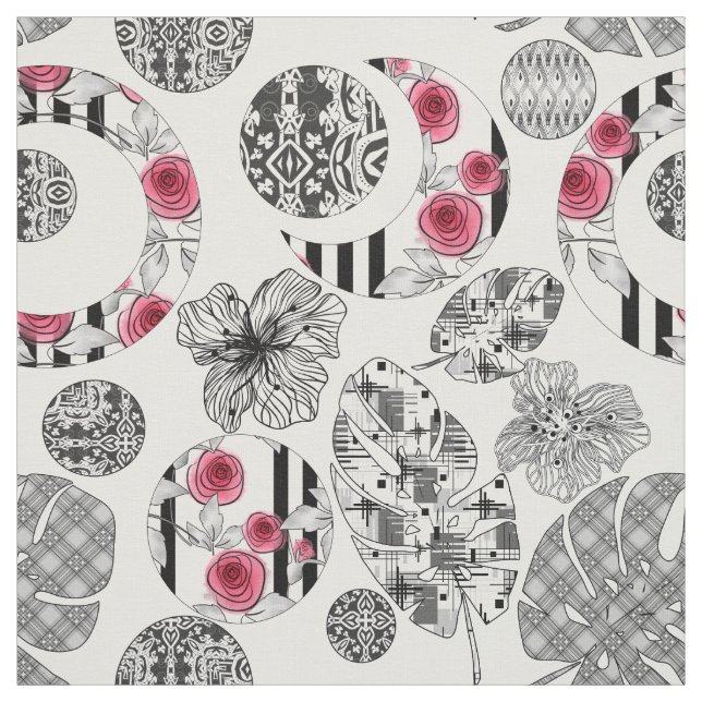 Tela Rojo y Negro, Quilting, Patchwork, rústico, modern (Retal)