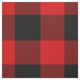 Tela Rojo y negro XXL Búfalo Check Tartán