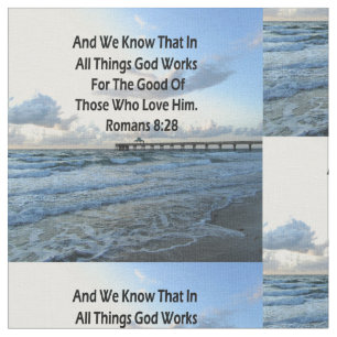 TELA ROMANS 8:28 ESCRIPTURA DE CIELOS AZULES VERSE