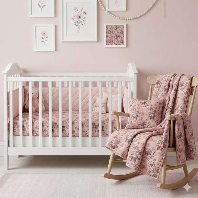 Tela Romantic French Rococo Rose Garden Toile Pattern  (Romantic French Rococo Rose Garden Toile Pattern Fabric)