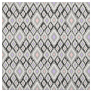 Tela Rombos de coral gris, lila, negro
