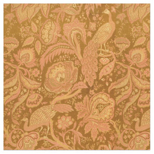 Tela Rompecabezas de la época victoriana y patrón flora