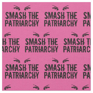 Tela Romper la cita feminista rosa del patriarcado