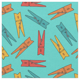 Tela Ropa colorida Lavandería Pegs