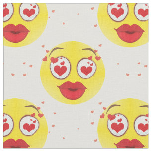 Tela Ropa de Emoji de beso de San Valentín