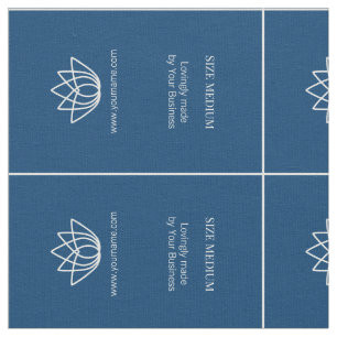 Tela Ropa de ropa simple personalizado etiqueta azul bl
