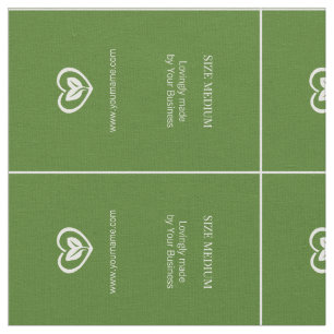 Tela Ropa de ropa simple personalizado etiqueta verde b