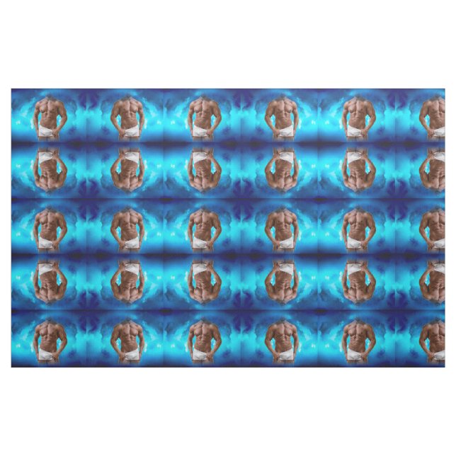 Tela Ropa interior muscular barbuda de SlipperyJoe ("Cuarto gordo" (fat quarter))