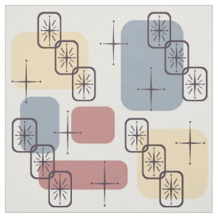 Tela Rosa Amarillo Azul Moderno Del Siglo Medio