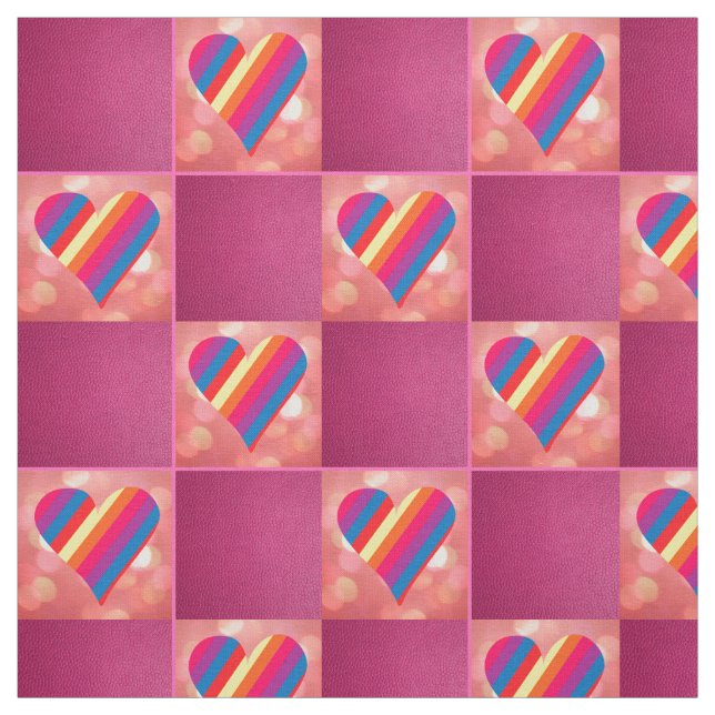 Tela Rosa arcoiris 2 (Retal)