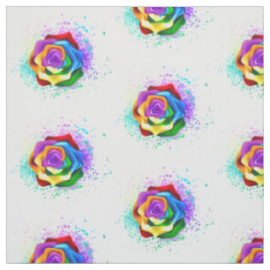 Tela Rosa arcoiris colorido