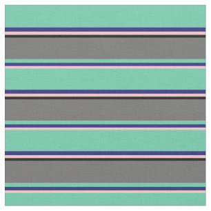 Tela Rosa, Azul de Medianoche, Aquamarina, Gris oscuro 