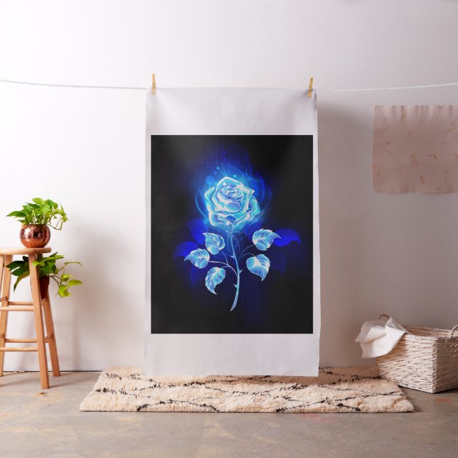 Tela Rosa azul en llamas (In Situ)