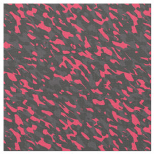 Tela Rosa caliente Camuflaje abstracto púrpura negro