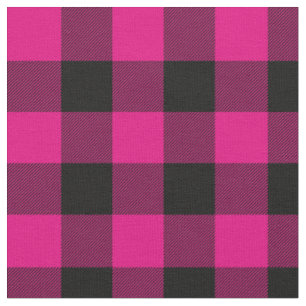 Tela Rosa Caliente y Cuadro de Búfalo Negro