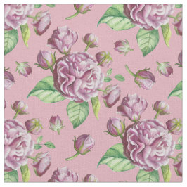Tela Rosa Camellia Flowers Fabric
