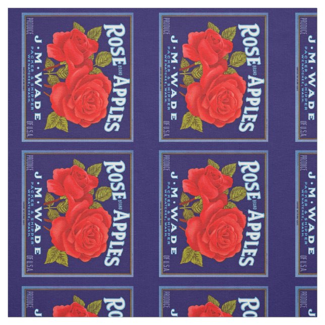 Tela Rosa de manzanas de marca (Retal)