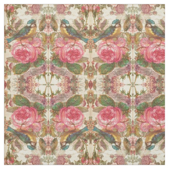 Tela Rosa de pájaro (Retal)