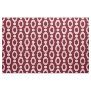 Tela Rosa Dorado Geométrico Moderno Estampado Ikat Rojo