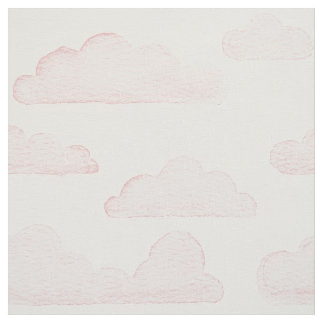 Tela Rosa Dreamtime Watercolor Clouds Fabric (Retal)