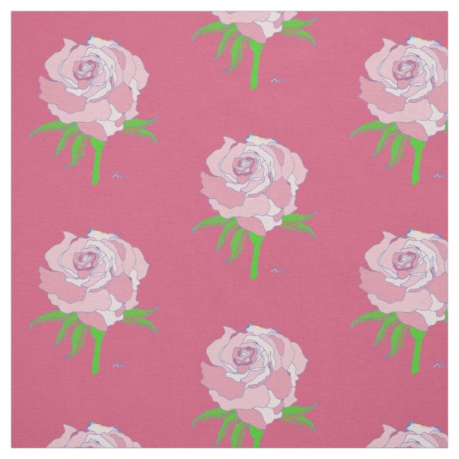 Tela - Rosa en tonos de color (Retal)