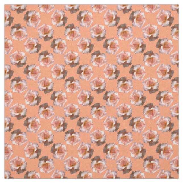 Tela Rosa Fabric Peach Wild Rosa Fabric Personalizar (Retal)
