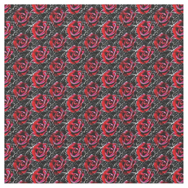 Tela Rosa gótico Fabric (De cerca)