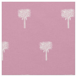 Tela Rosa moderno de fecha tropical Palm Dusty