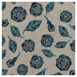 Tela Rosa Pandora - Azul Marino