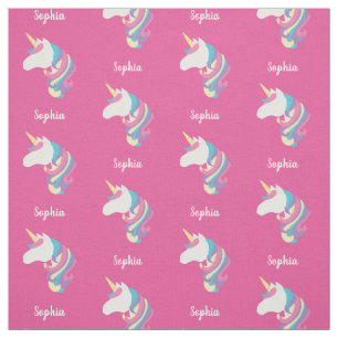 Tela Rosa Personalizado De Unicornio