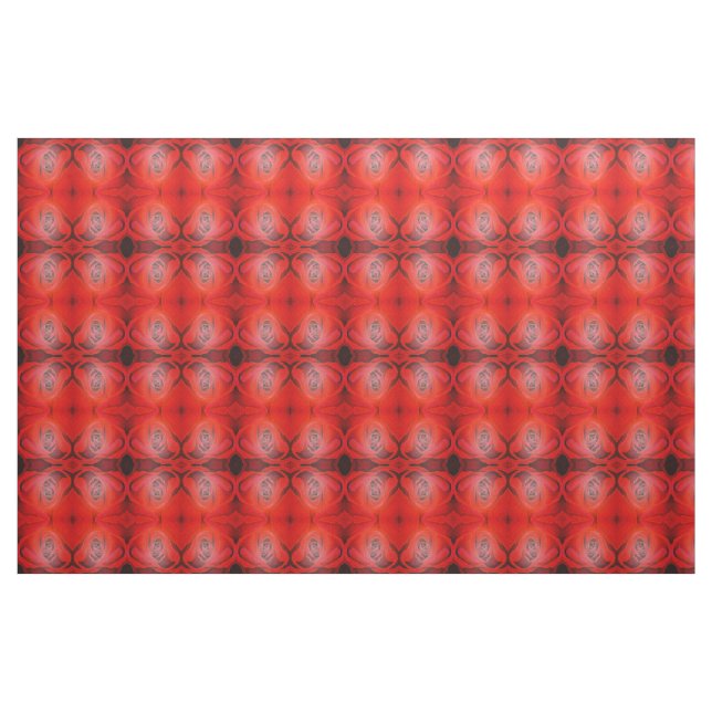 Tela Rosa Roja Artística en Forma de Corazón (Yarda)