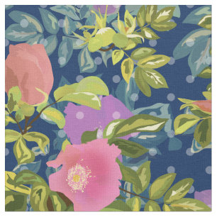 Tela Rosa salvaje, fondo azul, rosa salvaje, rosas, ros